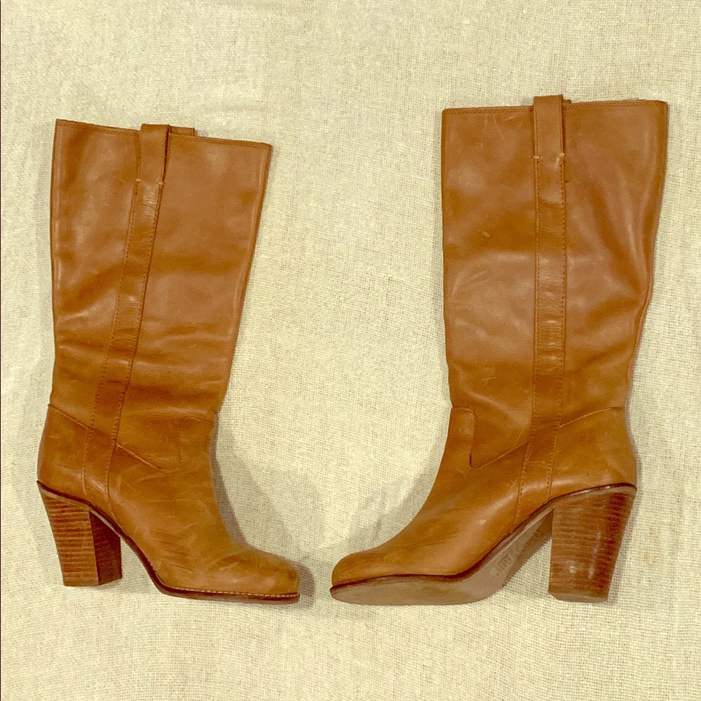 LUCKY BRAND Brown Leather Boots Size 9